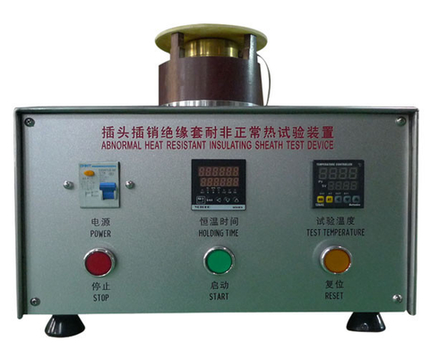 آلة اختبار مقاومة الحرارة غير الطبيعية الشكل 40 دبابيس التوصيل العازلة الأكمام IEC60884-1
