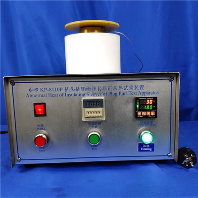 جهاز لاختبار المقاومة للحرارة غير الطبيعية لأكمام العزل لدبابيس التوصيل ، معدات الاختبار IEC 60884-1